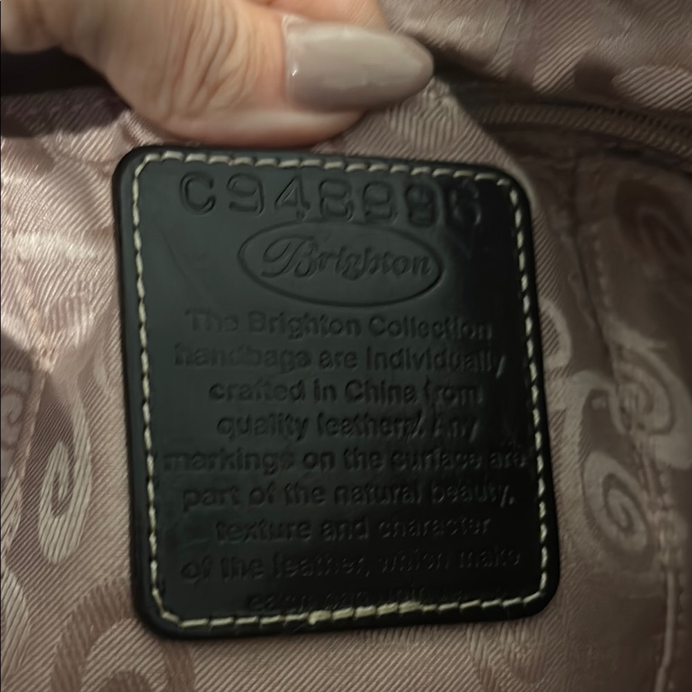 Brown Heart Pattern Shoulder Bag - Picture 5 of 6